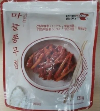 마늘쫑무침(소용량), 1.2Kg, 반찬단지, 냉장, 중국