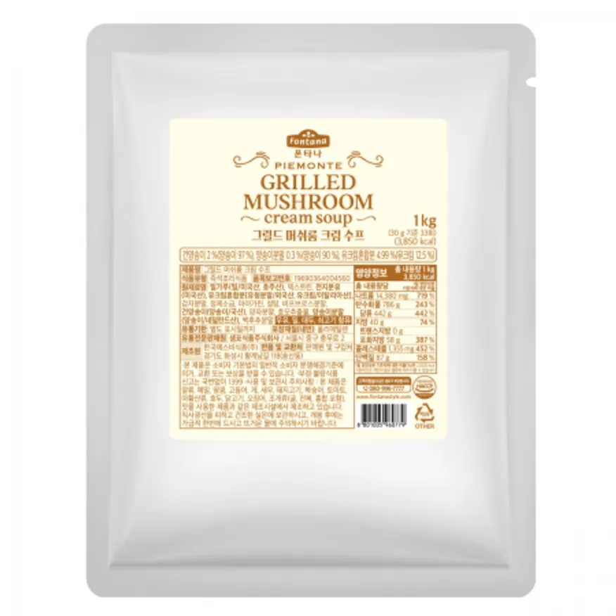 폰타나피에몬테그릴드머쉬룸크림스프, 1Kg, 실온 이미지