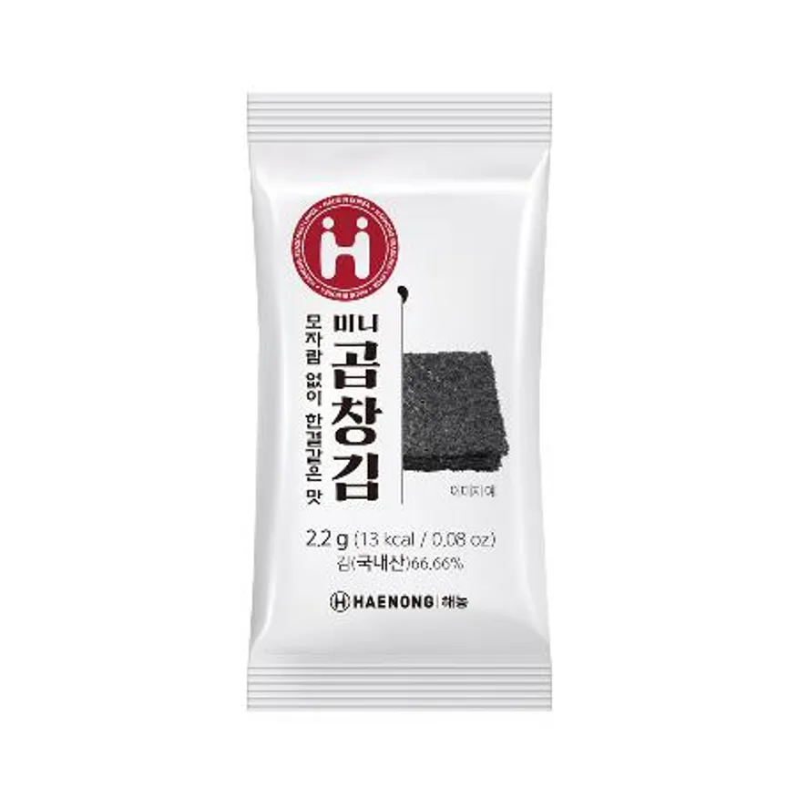 미니곱창김(도시락김),2.2g*20입,해농,실온,국산 이미지