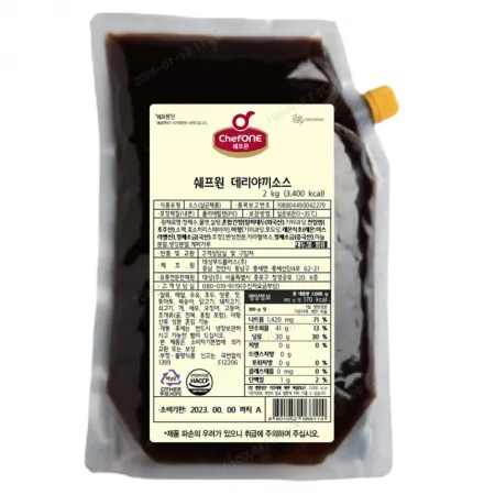 쉐프원데리야끼소스(대상,냉장)