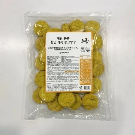 계란품은한입가득동그랑땡, 1Kg, 하늘푸드, 냉동