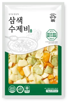 삼색수제비(동성식품,냉동,수입)