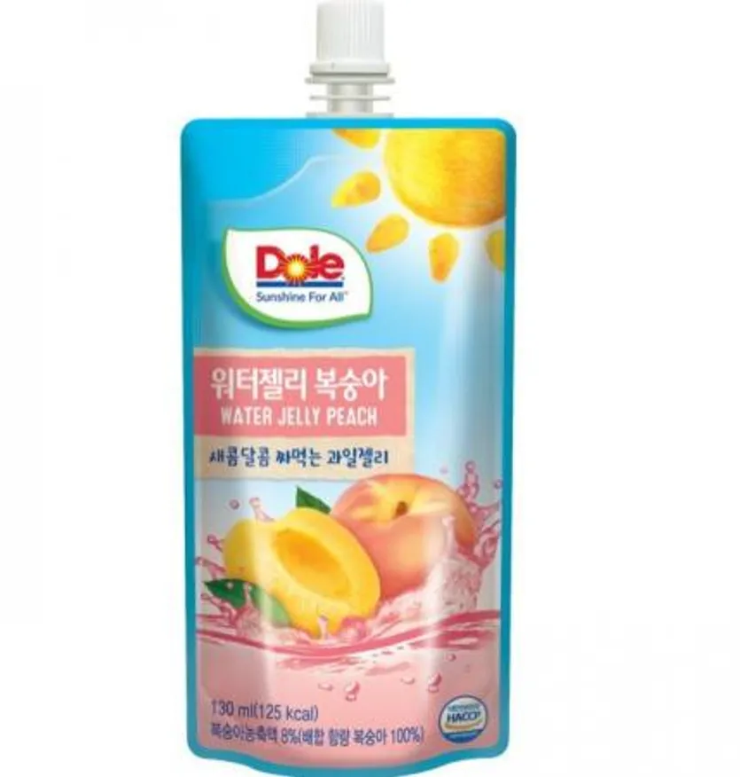 Dole워터젤리복숭아, 1박스(130ml*30개), 동원에프앤비, 실온 이미지