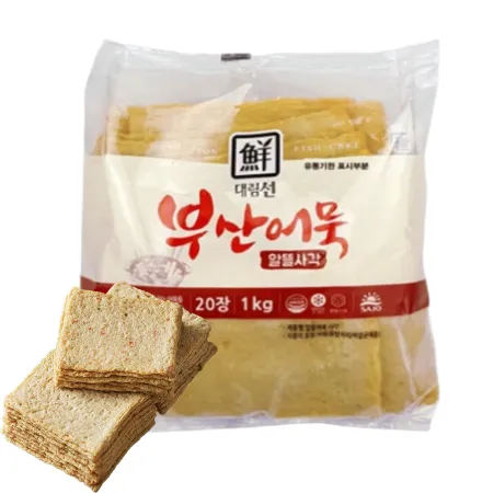 알뜰사각어묵, 1Kg, 사조대림, 냉장