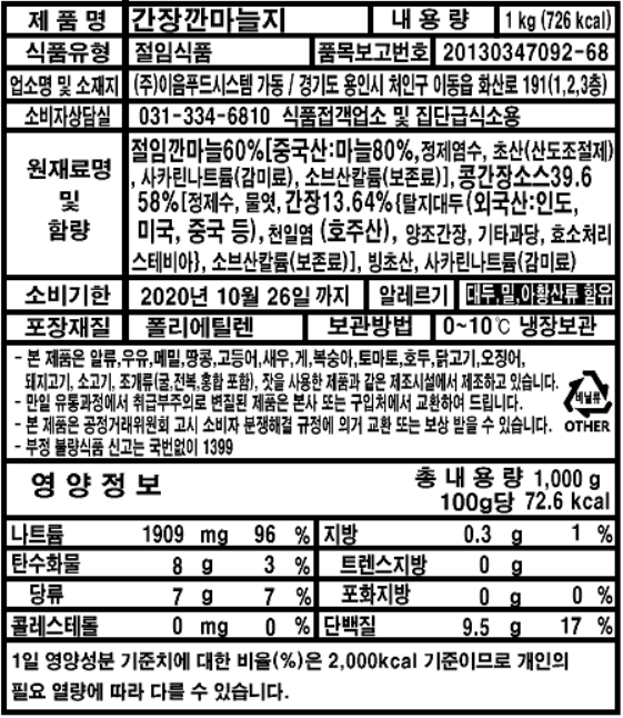 상품정보제공고시