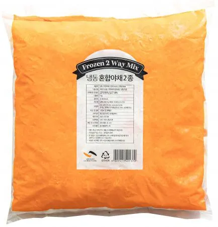 냉동혼합야채2종. 1Kg(1.5cm 다이스, 감자80%·당근20%, 중국 이미지