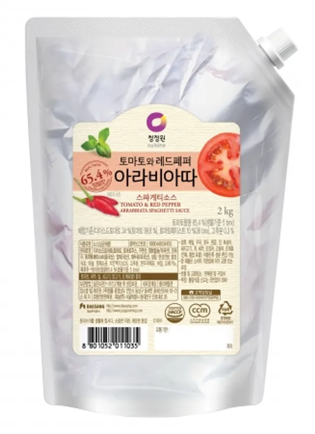 청정원아라비아따스파게티소스,2Kg,대상,실온 이미지