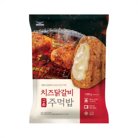 치즈닭갈비구운주먹밥(쌀:외국산),한우물,냉동