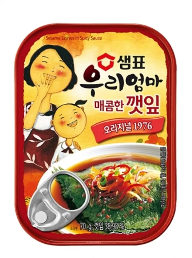 우리엄마매콤한깻잎, 70g, 샘표식품, 실온 이미지