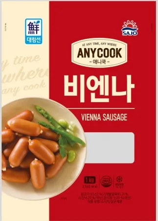 애니쿡비엔나소시지, 1,000g, 사조대림, 냉장