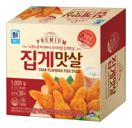 프리미엄집게맛살, 1Kg, 사조대림, 냉동