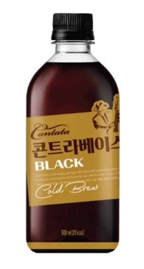 칸타타콘트라베이스블랙, 롯데칠성, 500ml*6EA 이미지