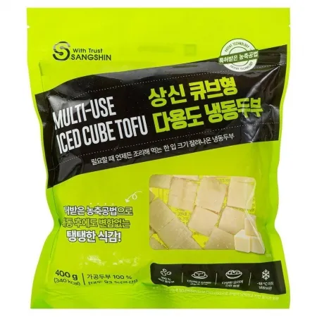 큐브형냉동두부, 400g, 상신종합식품, 냉동