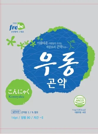 곤약우동,1Kg, 후레쉬코, 냉장