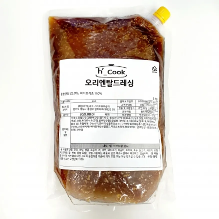오리엔탈드레싱, 2Kg, 냉장 이미지