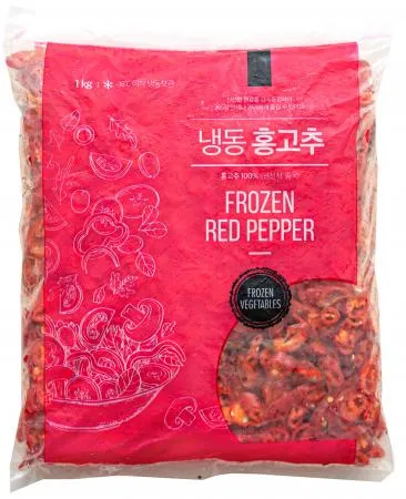 홍고추,1Kg(5mm슬라이스,개별냉동),상품,냉동,중국