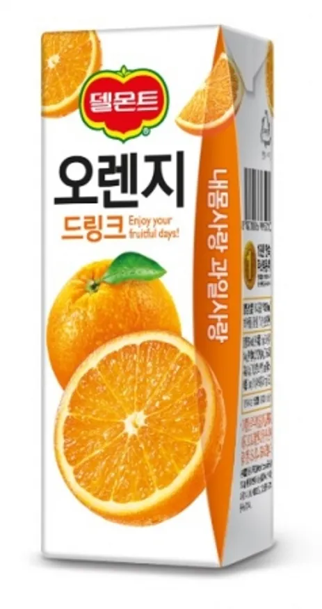 델몬트오렌지주스,190ml,롯데칠성,실온,국산 이미지