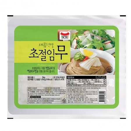 초절임무냉면고명,3Kg,일미농수산,냉장