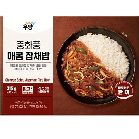 ⭐간편식⭐중화풍매콤잡채밥, 315g, 우양, 냉동