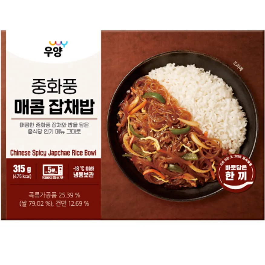 ⭐간편식⭐중화풍매콤잡채밥, 315g, 우양, 냉동 이미지