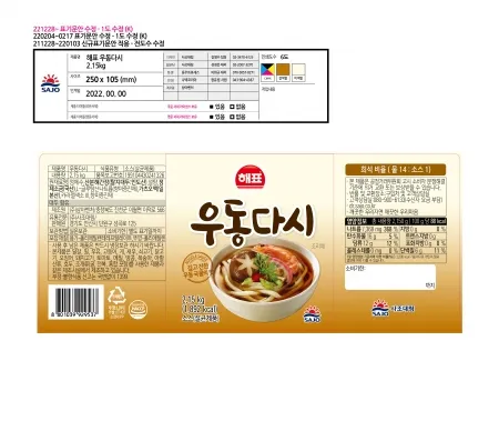 우동다시,2.15Kg,사조해표,실온 이미지