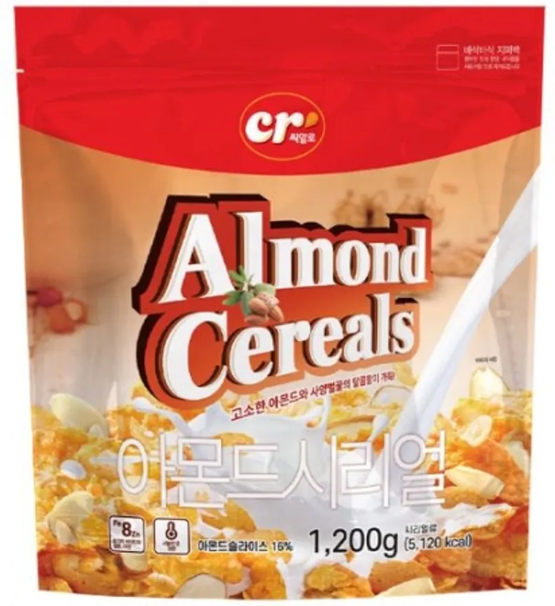 아몬드프레이크시리얼,1.2Kg,씨알,실온 이미지