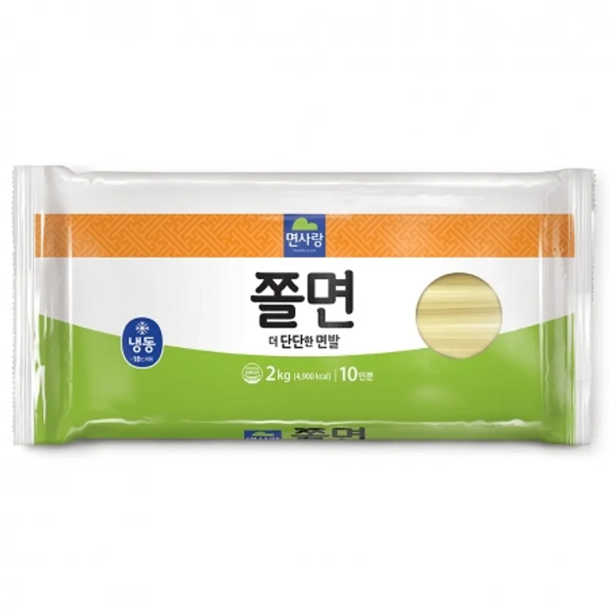 쫄면사리, 2Kg, 면사랑, 냉동 이미지
