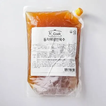 [H쿡]동치미냉면육수(5배),2kg,스푸센,냉장