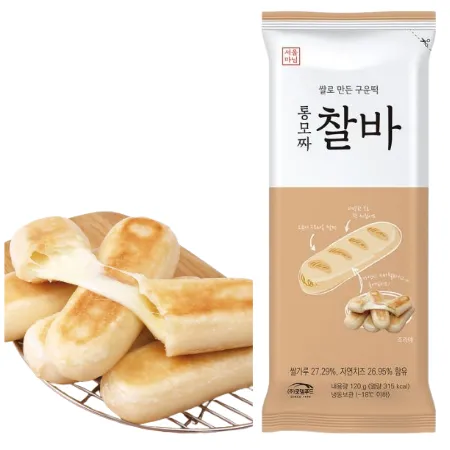 ⭐간편식⭐통모짜찰바, 115~120g, 로뎀푸드, 냉동