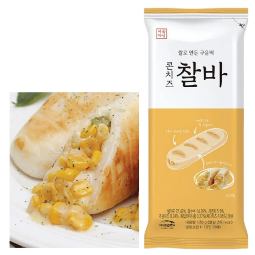 ⭐간편식⭐콘치즈찰바, 115~120g, 로뎀푸드, 냉동 이미지