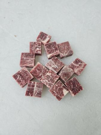 우육,토시살,찹스테이크용,1Kg(3*3*1.5cm),냉동,호주,밀봉/진공포장 아님
