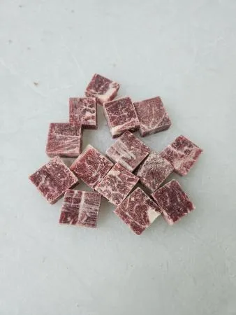 우육,토시살,찹스테이크용,1Kg(3*3*1.5cm),냉동,호주,밀봉/진공포장 아님