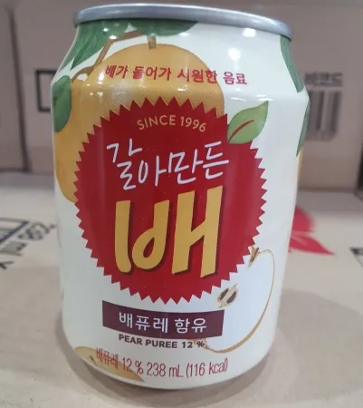 갈아만든배, 238ml, 해태,실온