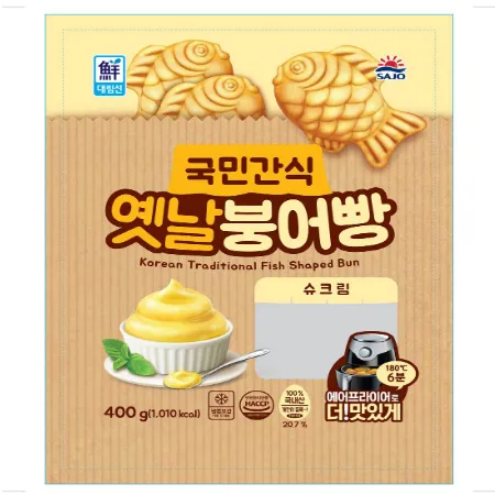 ⭐간편식⭐옛날붕어빵(슈크림), 400g, 사조대림, 냉동