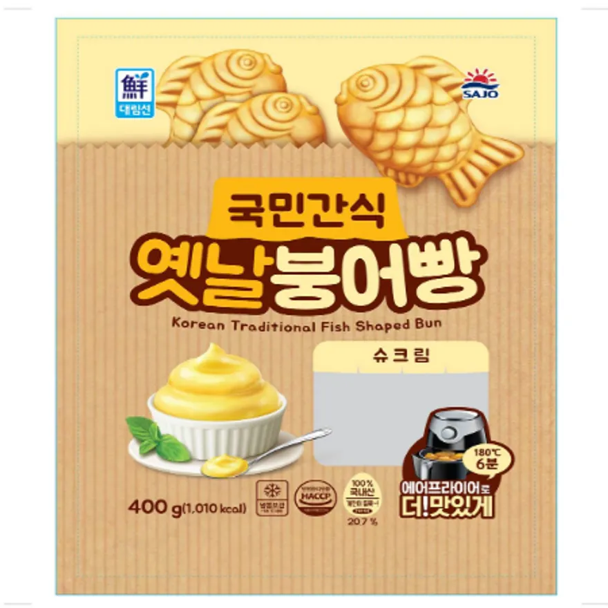 ⭐간편식⭐옛날붕어빵(슈크림), 400g, 사조대림, 냉동 이미지