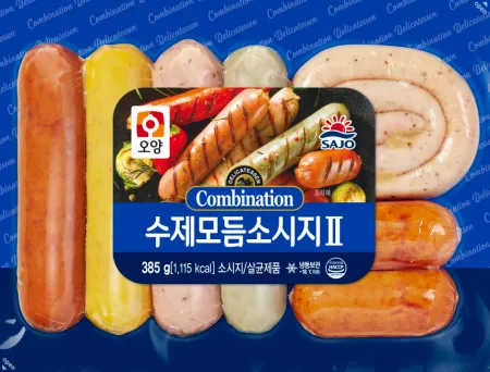 수제모듬소시지Ⅱ, 385g, 사조오양,냉동