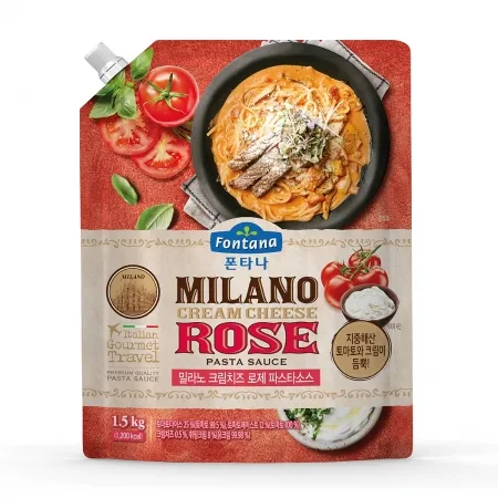 폰타나밀라노크림치즈로제파스타소스, 1.5Kg, 실온