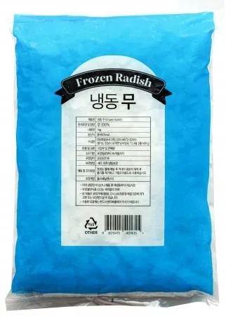 무,1Kg(2*2*0.5cm컷,개별냉동),상품,냉동,나박썰기,중국 이미지