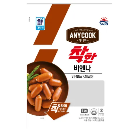 ⭐단독특가⭐애니쿡착한비엔나,1kg,사조대림,냉장 이미지