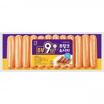 주부9단후랑크소세지,500g(42g*12개),목우촌,냉장