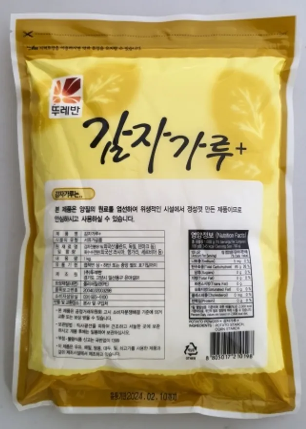 감자가루, 1Kg, 뚜레반, 실온, 수입 이미지