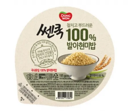 쎈쿡발아현미밥, 195g, 동원F&B,실온