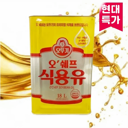 ⭐한정특가⭐오쉐프식용유,18L,오뚜기,실온