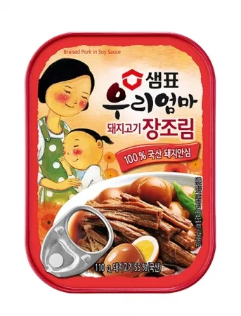 우리엄마돼지고기장조림, 110g, 샘표식품, 실온