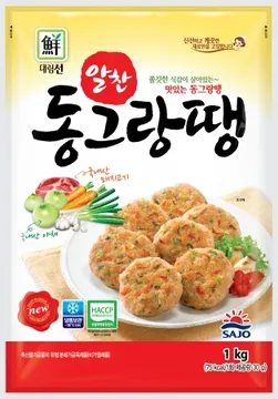 알찬동그랑땡, 1Kg, 사조대림, 냉동
