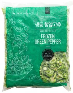 냉동 청양고추(슬라이스), 1kg, 상품,냉동,중국