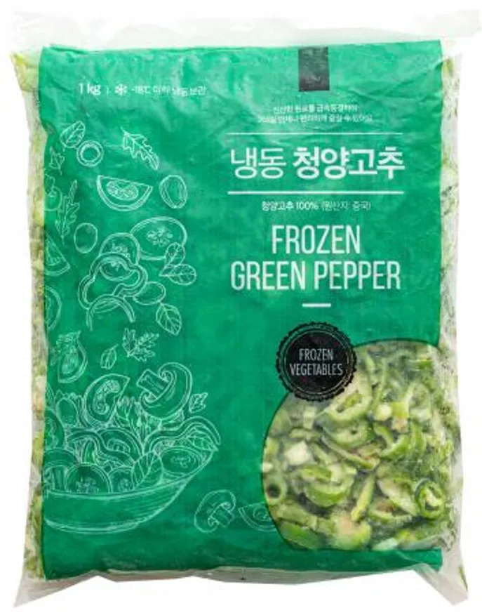 냉동 청양고추(슬라이스), 1kg, 상품,냉동,중국 이미지