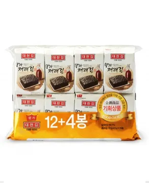 재래도시락김, 72g, 대천맛김,실온