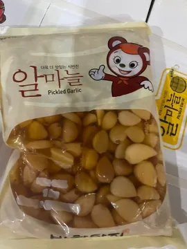 알마늘,깐마늘장아찌,1kg,반찬단지,냉장,중국