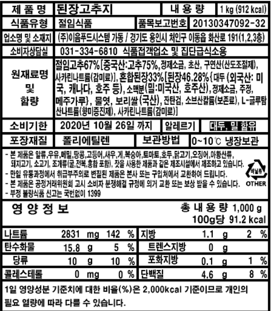 상품정보제공고시